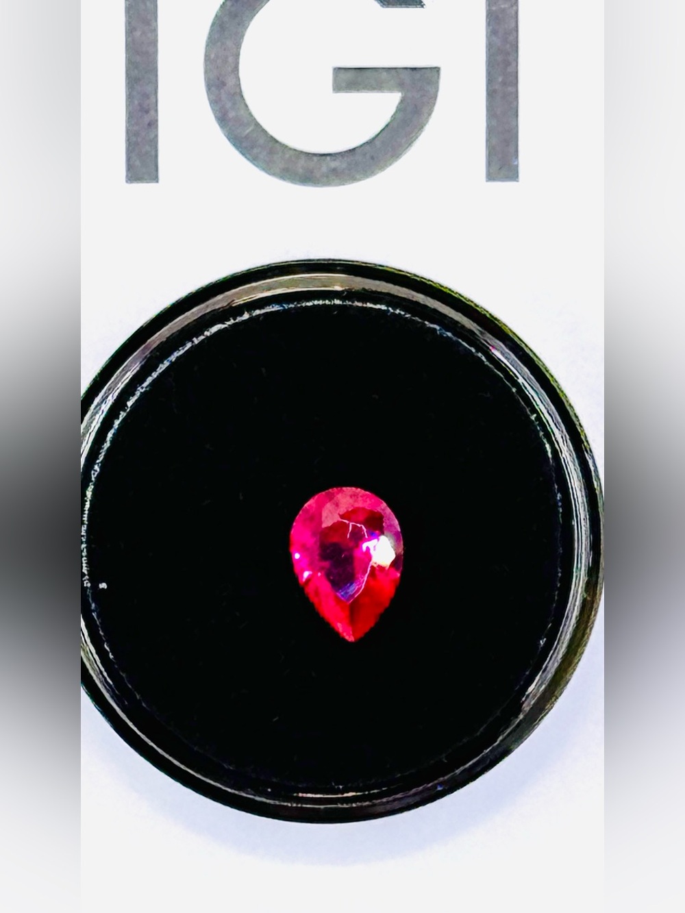 1.27 Carat Loose Pear Mixed Cut Red Ruby LG IGI CERT MSRP $645 Invicta